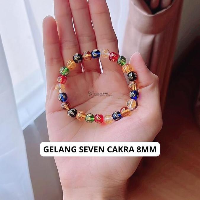 Youboy- Gelang Seven Cakra Dari Gabungan 7 Jenis Kristal Cakra