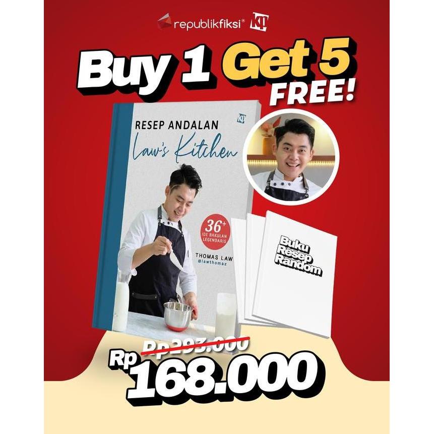 DEVONAMARINA - BUKU RESEP ANDALAN LAW'S KITCHEN - THOMAS LAW - KAWAN PUSTAKA