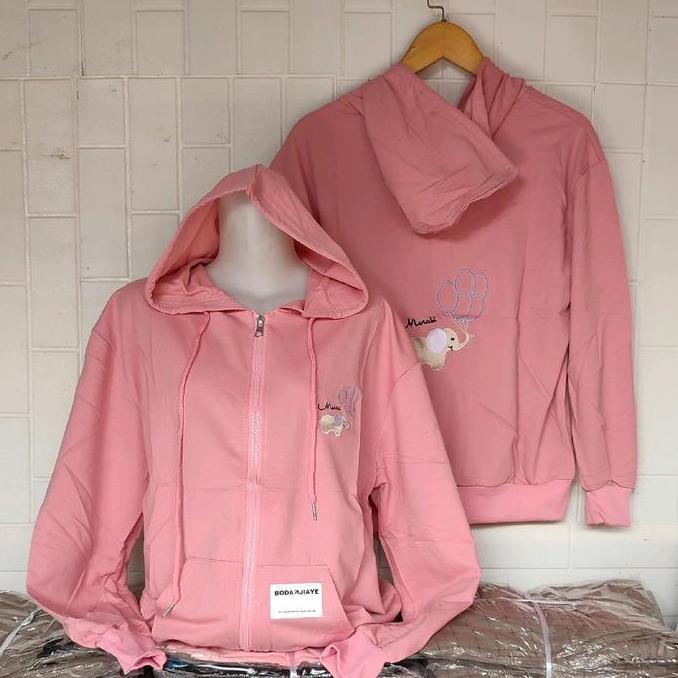 Hooide jaket import bordir jacket kaos wanita HC