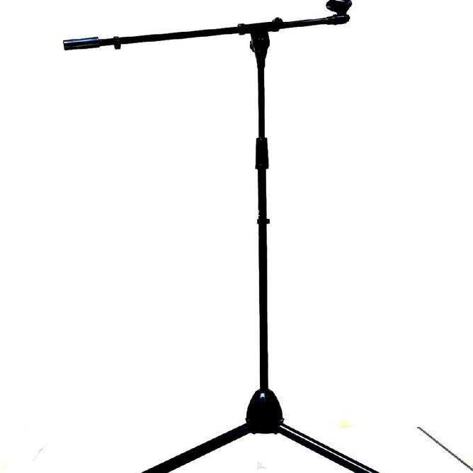 Fahrenheit 3300F Stand Mic Panjang Stand Mic Tinggi Bahan Besi Warna Hitam