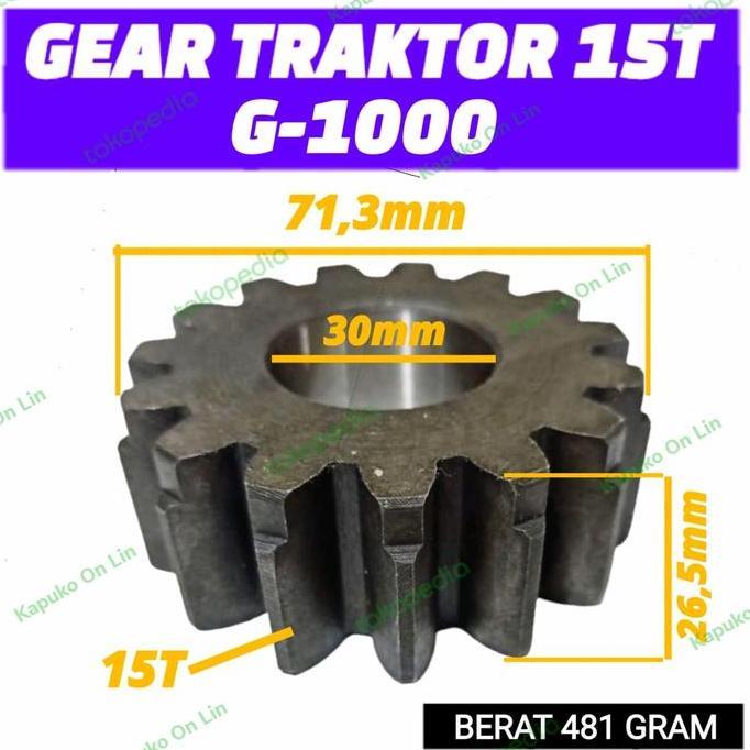NEW G1000 GIGI TRAKTOR 15T UNTUK TRAKTOR TANGAN QUICK