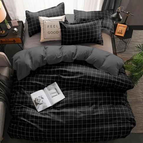 TERLARIS BEDCOVER SET AESTHETIC KOTAK / BEDCOVER + SPREI