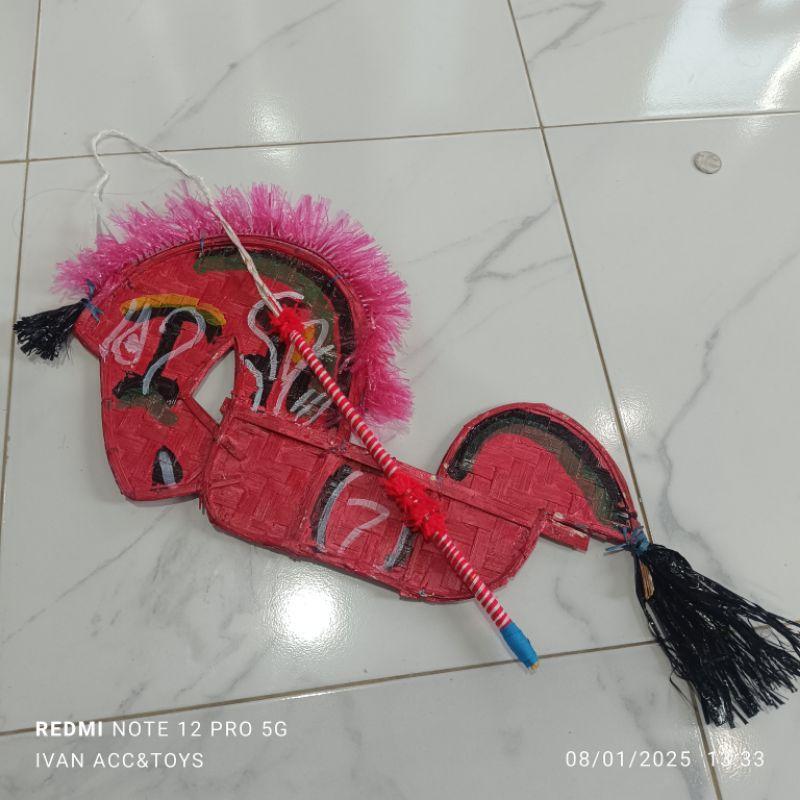 Mainan Tradisional Kuda Lumping Bonus Pecut / Kuda Lumping + Cambuk / Pecut