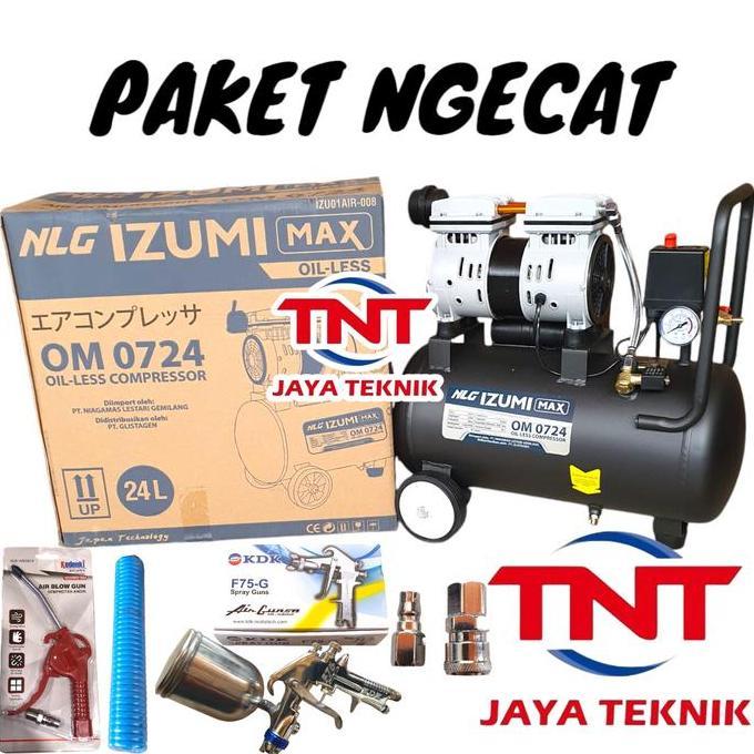 NLG IZUMI MAX OM 0724 KOMPRESOR ANGIN OILLESS 0.75HP IZUMI MAX OM0724 / COMPRESSOR IZUMI MAX OM 0724