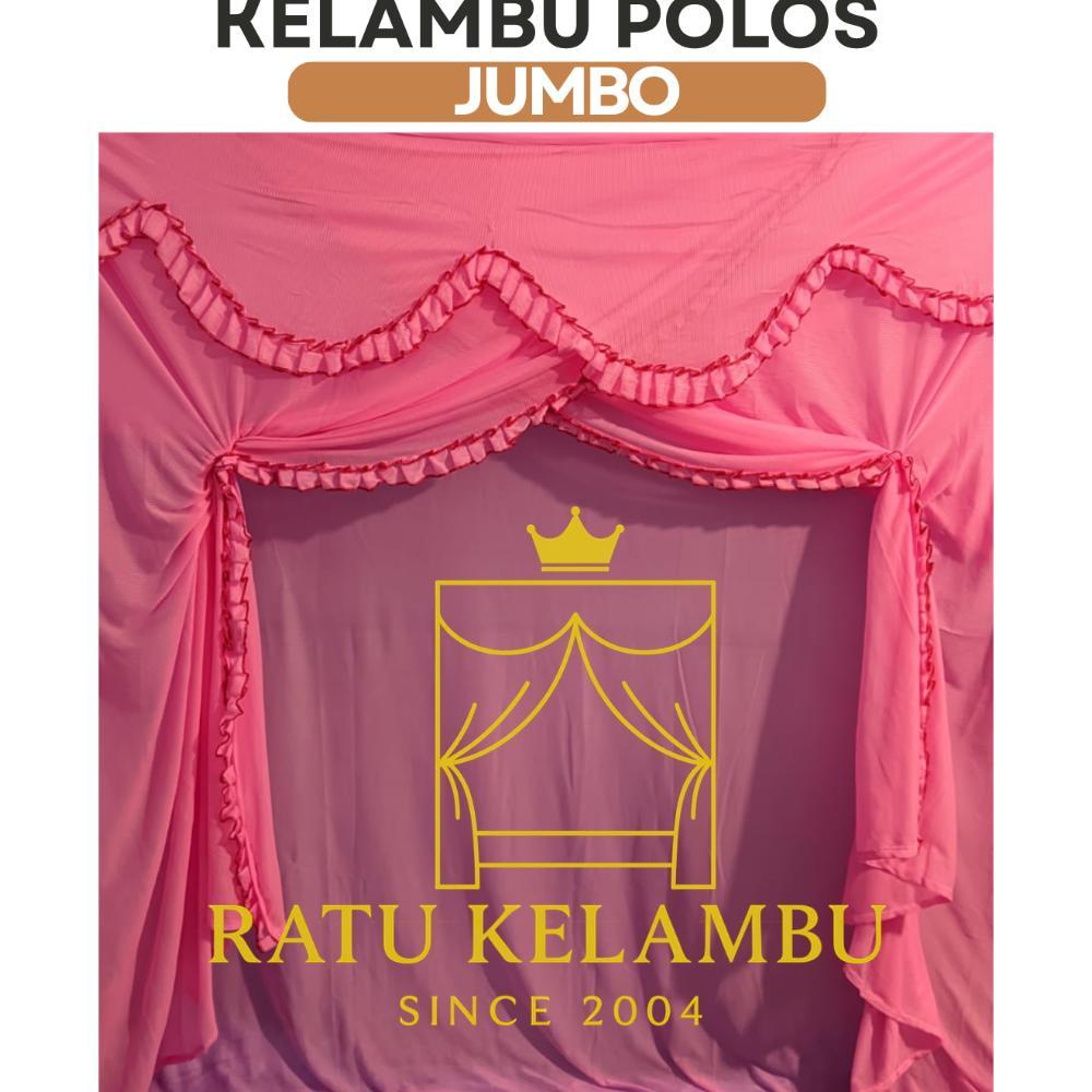 FULL RENDRA KELAMBU POLOS JUMBO KELAMBU TIDUR DEWASA ANTI NYAMUK BAHAN TEBAL ALL SIZE DISKON