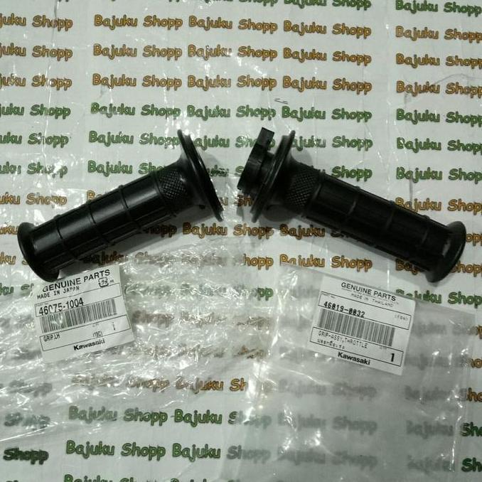 HARGA DISC - HANDGRIP HAND GRIP KAWASAKI KSR 110 KSR110 SEPASANG KANAN KIRI ORIGINAL KAWASAKI