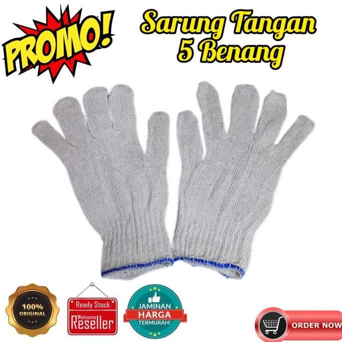 Sarung tangan 5 benang per lusin