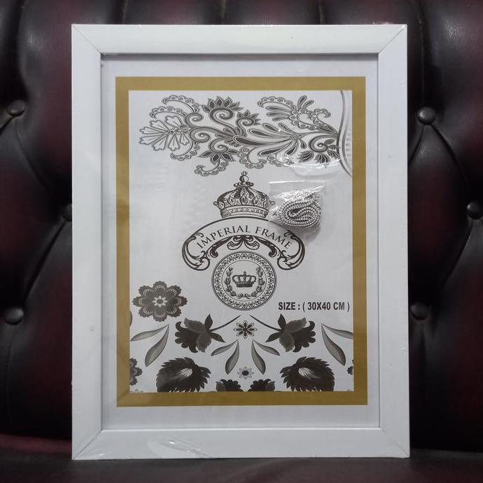 Bingkai Figura Frame Foto 17R/A3 (30X40 CM) Minimalis Hitam/Putih/Cklt