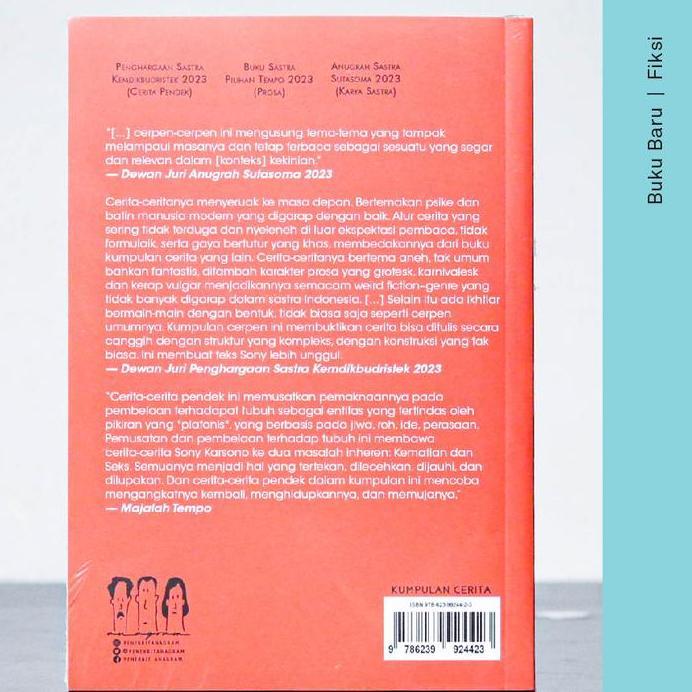 Buku Sentimentalisme Calon Mayat - Sony Karsono (Kumpulan Cerpen)