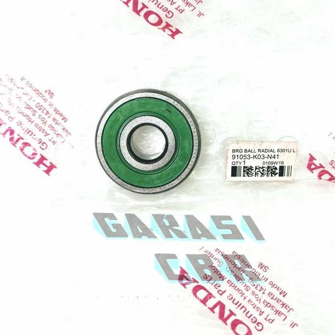 91053K03N41- Bearing Ball Radial 6301U L Sonic 150R CB150R CBR 150R