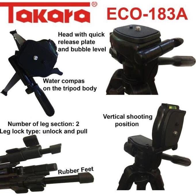 TRIPOD TAKARA ECO 183A tripod takara 183a