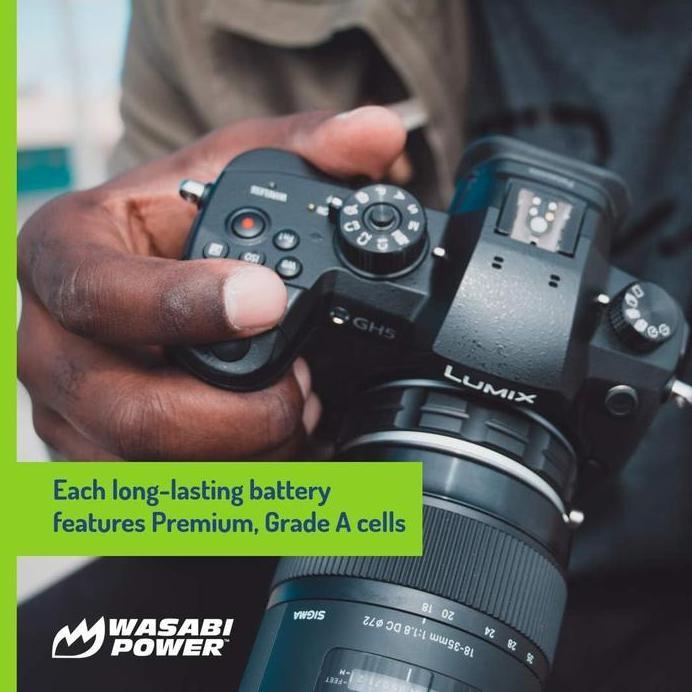 WASABI POWER Battery & Charger for Panasonic DMW-BLH7 DMW-BLH7E DMW BLH7 BLH7E Lumix DC GX800 GX850 