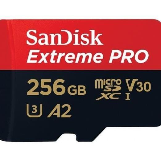 MICRO SDXC SANDISK EXTREME PRO 256GB A2 UP TO 200mb/s - ORIGINAL