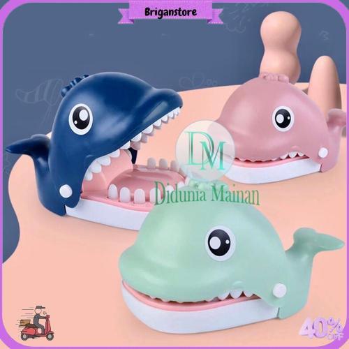 Mainan Prank Anak Gigit Jari Whale Dentist Game Gigi Ikan Paus Hemat Banget