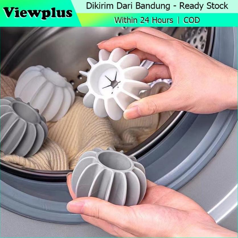 PROMO TERBARU 5Pcs Silicone Magic Laundry Ball Reusable Pakaian Alat Pembersih Bulu Pakaian Pet Hair