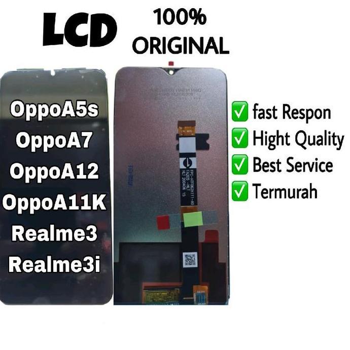LCD Original Oppo A5s A7 A12 A11K 3 3i Kualiti Tinggi Respon Cepat Garansi 7 Hari Oppo Realme3 Realm