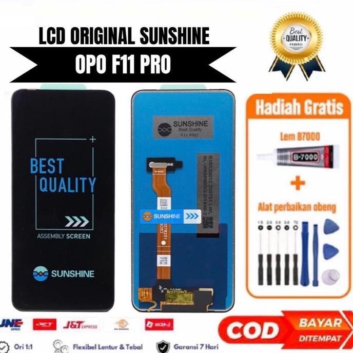 Lcd Touchscreen Opo F11 Pro (Sunshine) Fullset Original Gratis Lem obeng/ Layar sentuh Kaca