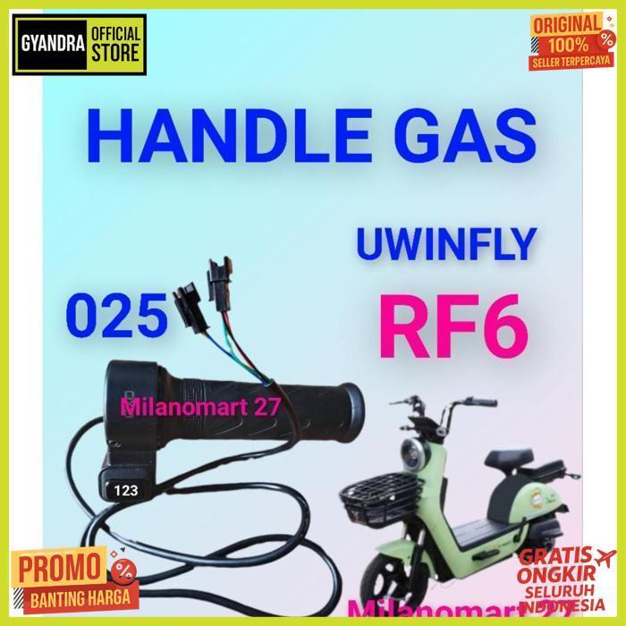 Original Handle Gas Sepeda Listrik Uwinfly Rf6 Throttle Gas Sepeda Listrik Uwinfly Rf6