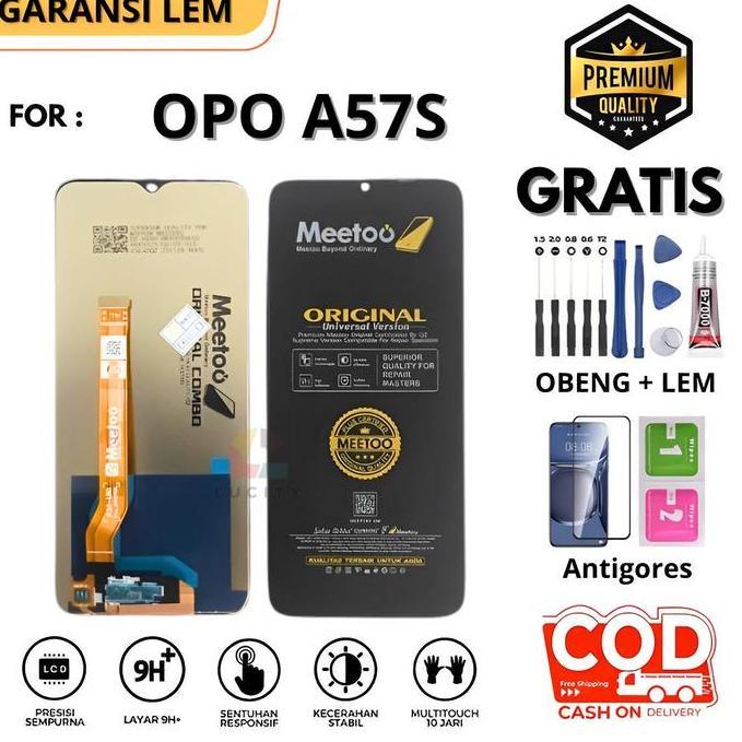 Lcd OPO A57S OriginaL Fullset Touchscreen Gratis Lem + Obeng + Antigores / LCD Compatible For OPO A5