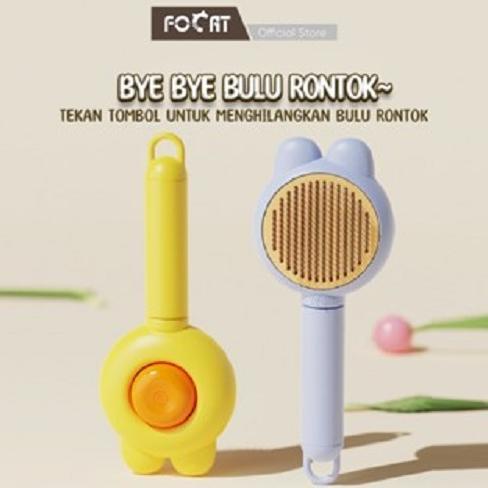 HERICOLLECTIONS [PAKET HEPI 1] FOCAT GUNTING KUKU ANJING KUCING F29  F14 PET COMB BRUSH GRATIS VITAM