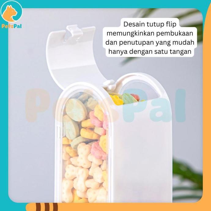 Tempat Makan Hamster Transparan Anti Tumpah Kapasitas Besar Automatic Hamster Food Feeding Box