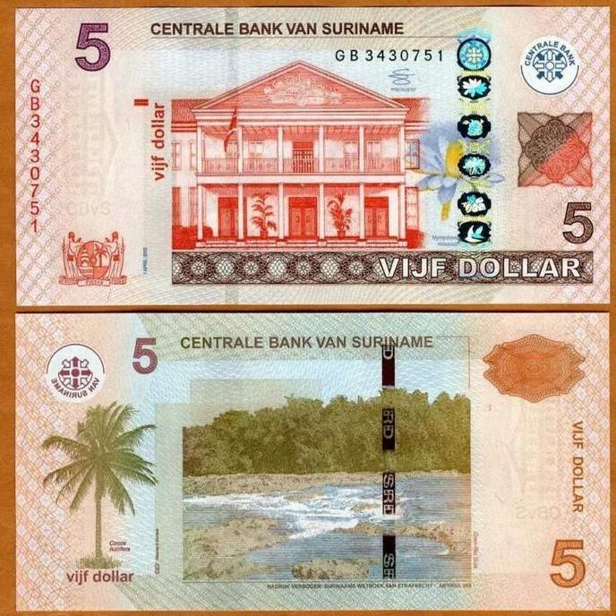 Suriname 5 Dollars 2012, Prefix.