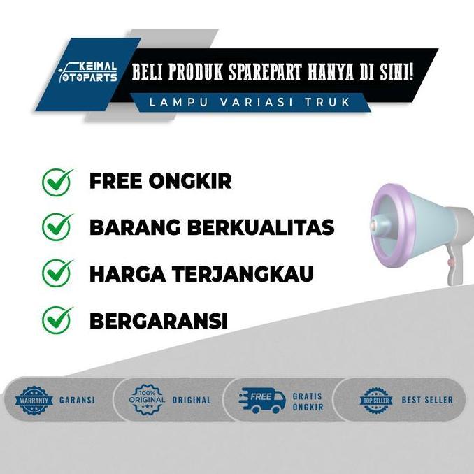 Stoplamp Truk Variasi 24 Volt Model Wrangler LED 1 Set Lampu Stop Rem Belakang Kiri & Kanan untuk Mo
