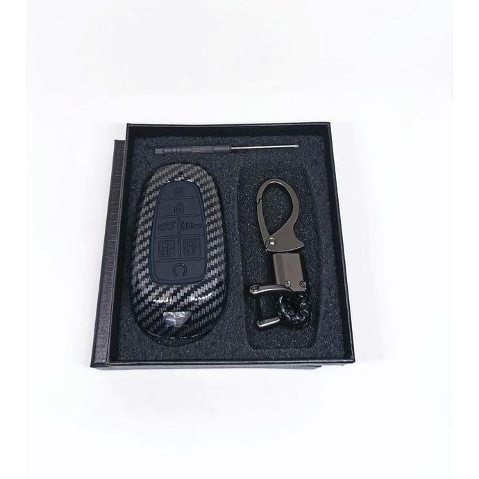 Sarung Remote Cover Kunci Hyundai IONIQ 5 / IONIQ 6 Carbon