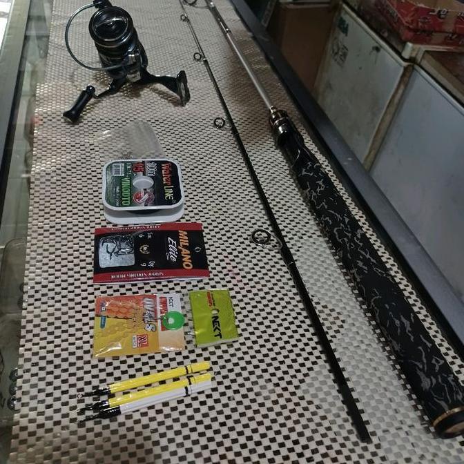 Paket Pancing Joran Reel Set Galatama Carbon Solid
