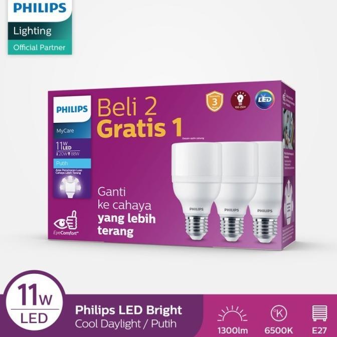 Philips Led Bright Multipack 3CT 11W