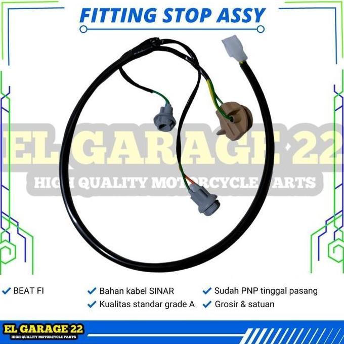 Kabel soket piting lampu belakang stop sen beat fi esp assy
