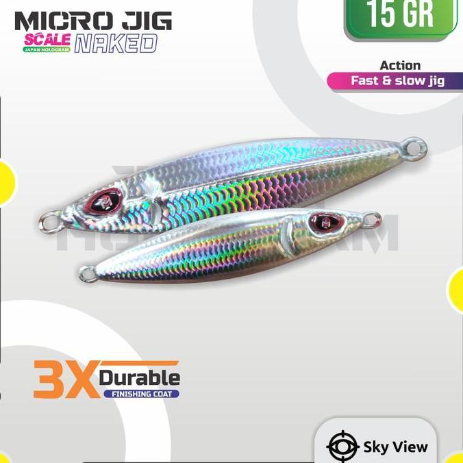 Umpan Micro Jig 15 Gram Slow Jig Mikro Jig 15g Metal Jig 15Gram 15 gr 15gr 15 g 15grm 15 grm Umpan J