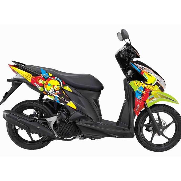DECAL FULL BODY VARIO PGMFI "VR-46", STRIPING FULL BODY VARIO PGMFI "VR-46"