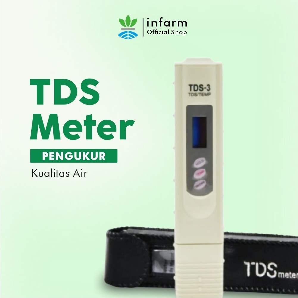 Infarm - Digital Tds Meter Alat Ukur Nutrisi Hidroponik Ab Mix Super Akurat Tester Ppm Akurasi Tingg