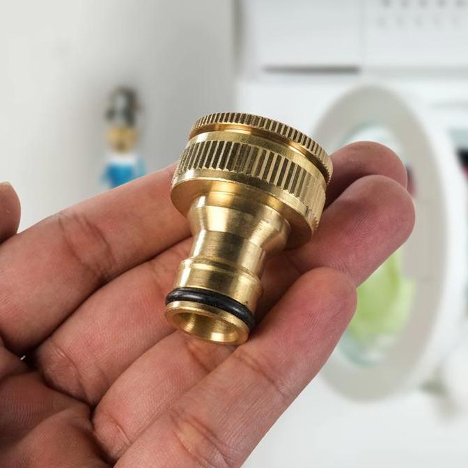 Cleanliness- Tap Adaptor Quick Konektor 1/2 & 3/4 Inch Nepel Sambungan Keran Air Ke Selang Inlet Mes