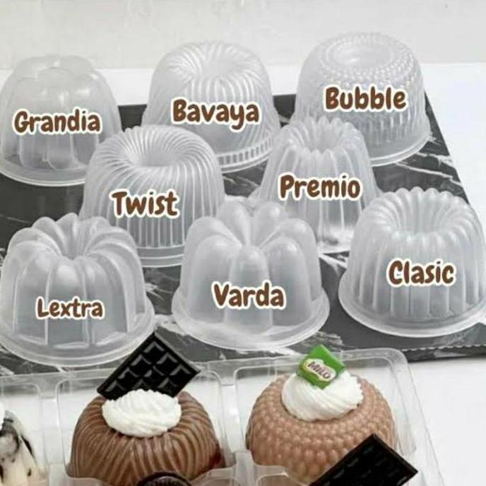 Cetakan Agar Puding Mini Bavaya Classic Twister Jelly Bunga Ulir Puding Green Leaf 0951 LL