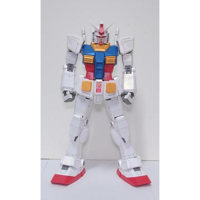 (Mainan Kertas) DIY Papercraft Pola Gundam RX 78-2 No Weapon & Shield Jasmine Paper