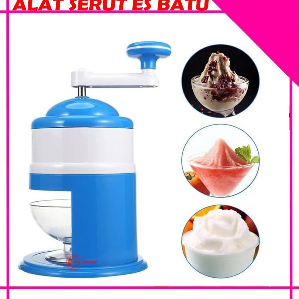 Alat Serut Es Batu Portable Mesin Putar Manual Serutan Es Batu Ice Stone Crusher Shavels Milo Kepal
