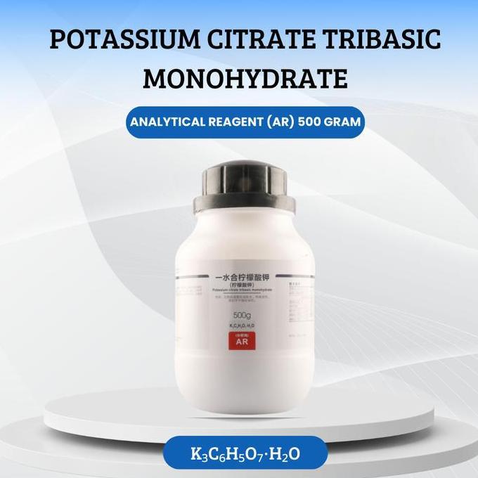 Potassium Citrate Tribasic Monohydrate, Analytical Reagent (AR) 500g