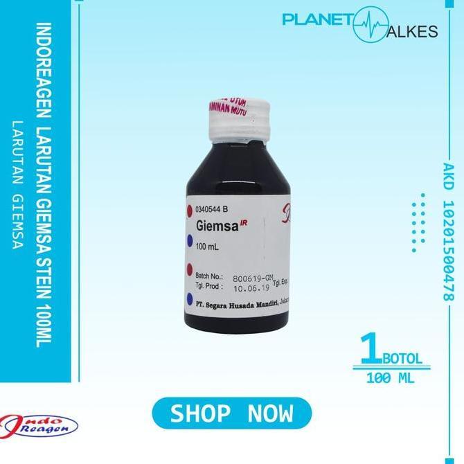Giemsa Stain INDO REAGEN Giemsa 100ML - Pewarna Giemsa 100 ml