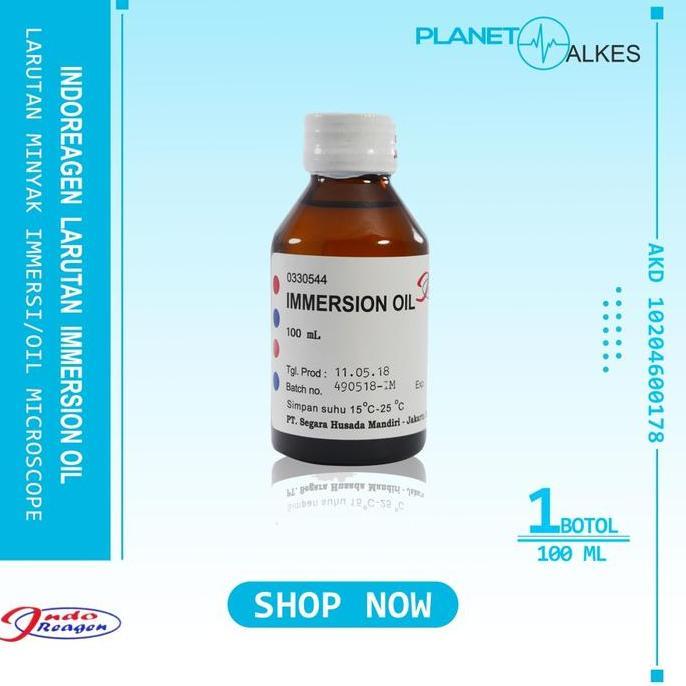 Indo Reagen Immersion Oil - minyak immersi 100ml, 50ml