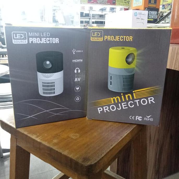 Projector Mini LED YT400 Portabel Projector Kuning Hitam HM