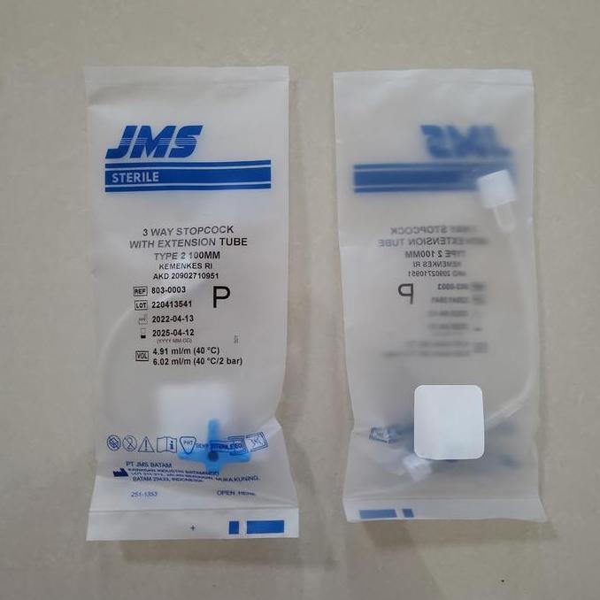 3Way Stopcock With Tube 10cm "JMS"