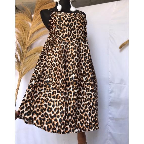 NEW DASTER MINI DRESS MACAN LEOPARD SEXY RAYON