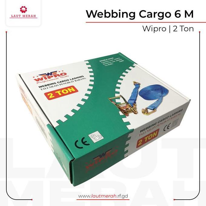 TERLARIS WEBING WEBBING RATCHET CARGO LASHING TRACK BELT WCL2T6 2TON X 6M WIPRO