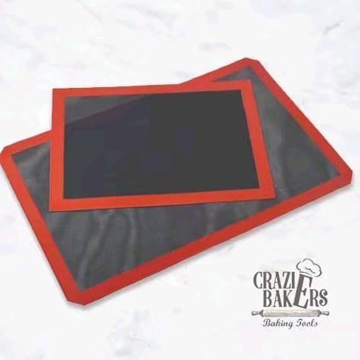 TERMURAH - Non-Stick Baking Perforated Silicone Mat Non Stick Eclair Silicone Mat - Silpad - Double 