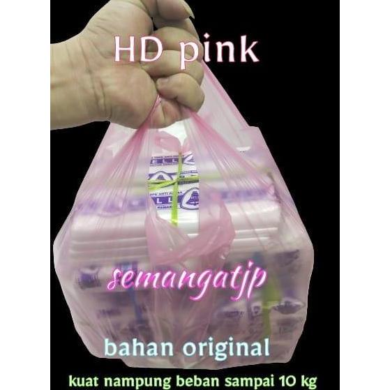 Lansungkirim- Kantong Plastik Pink / Hd Pink / Kantong Kresek