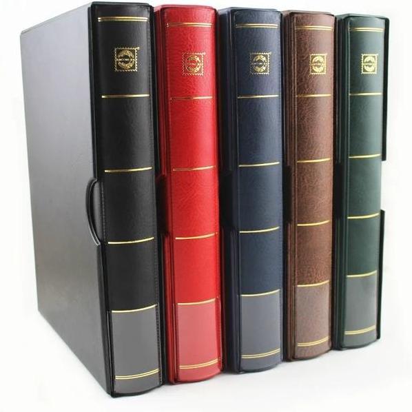 Album Perangko Dengan Wadah Prangko Binder Warna Hitam Satu Album Saja Stamp Album