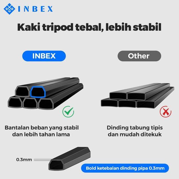 Forward- Inbex Tripod Vlog Holder U Aluminium Alloy Smartphone Kamera Tripod