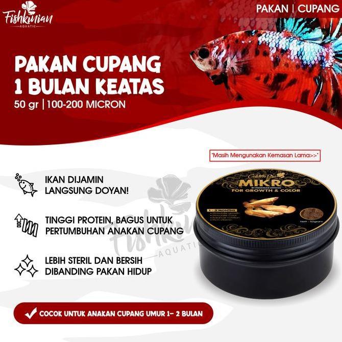 Duniaikanqita- Pelet Ikan Cupang Betta Fish - Mikro Untuk Lubukan